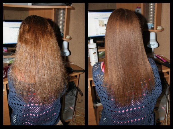 Ламинирование на жидкие волосы фото до и после