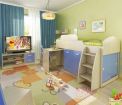 Детский уголок. кровать, стол и 2 шкафа в Йошкар-Оле