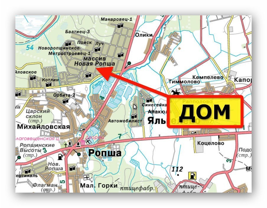 Ропша ленинградская область карта