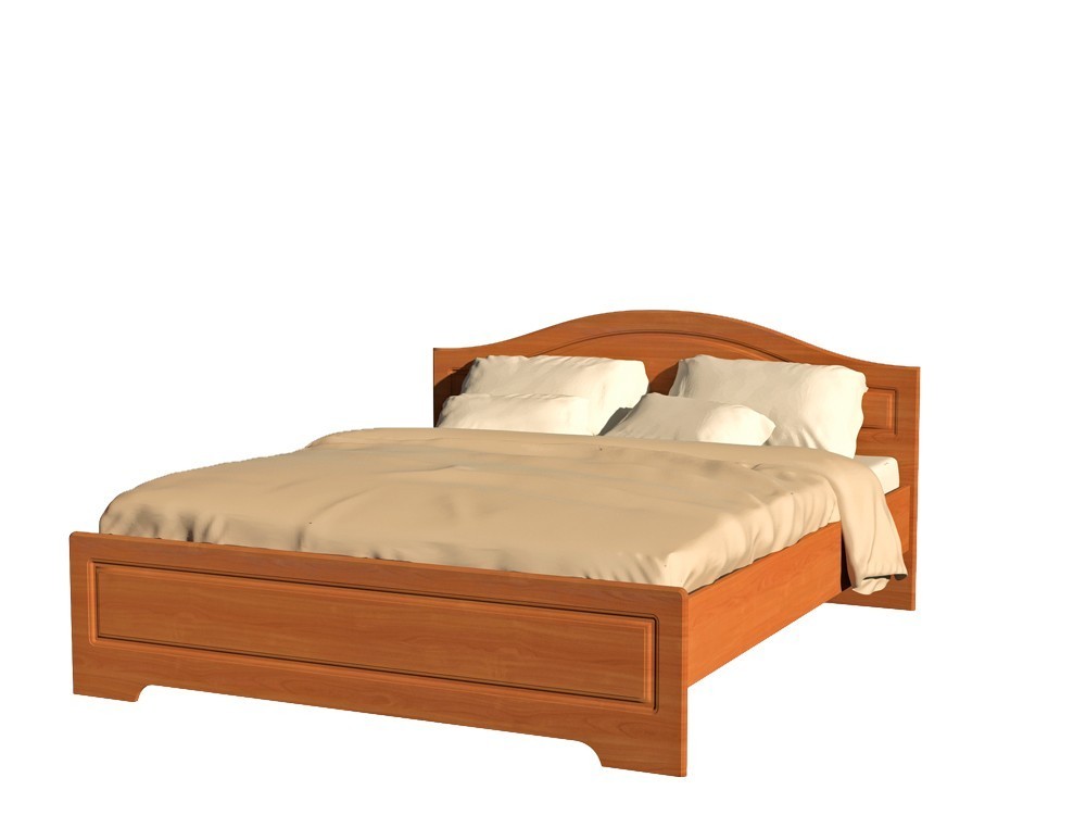 Кровать с ящиками вишня