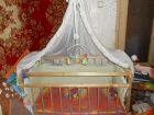 Детская кроватка с маятником и полный комплект в Нижнем Новгороде