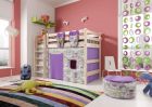 Кровать детская полувысокая с прямой лестницей "соня" №5 в Екатеринбурге