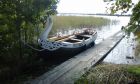 Деревянная лодка в Петрозаводске