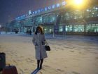 Зимнее белое пальто 44 разм. (кролик) в Москве