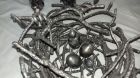 Орлица на гнезде кованая из металла ручная работа 80000 руб в Москве