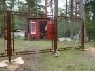Ворота из сетки -рабица в Омске