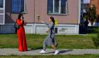 Флешмоб поздравление в Красноярске