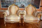 2 кресла turri otello сусальное золото италия в Москве