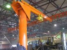 Консольный кран на колонне поворотный электрический или ручной г/п 10 тонн высота подъема 4,5 метров в Красноярске