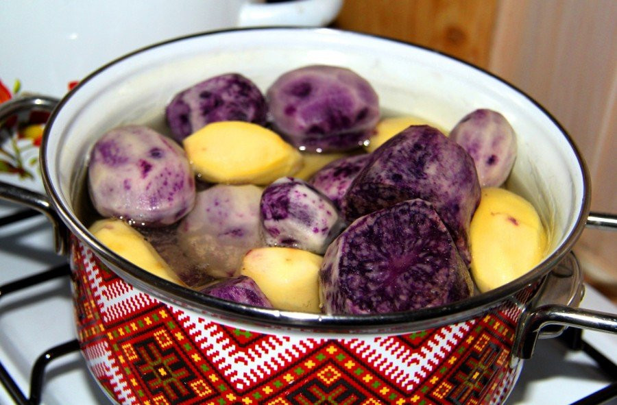 Блюда из фиолетового картофеля рецепты с фото