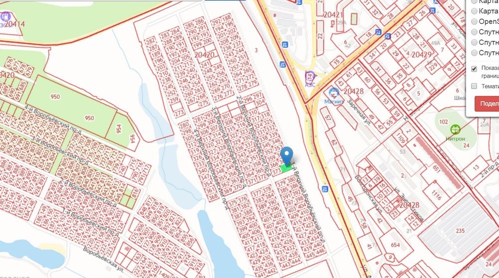 Карта поселок заводской