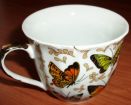 Чашка для чая кофе с бабочками фарфор elina 200 мл в Симферополе