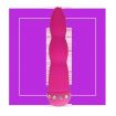 Розовый вибратор wavy wand со стразами - 14 см в Ижевске