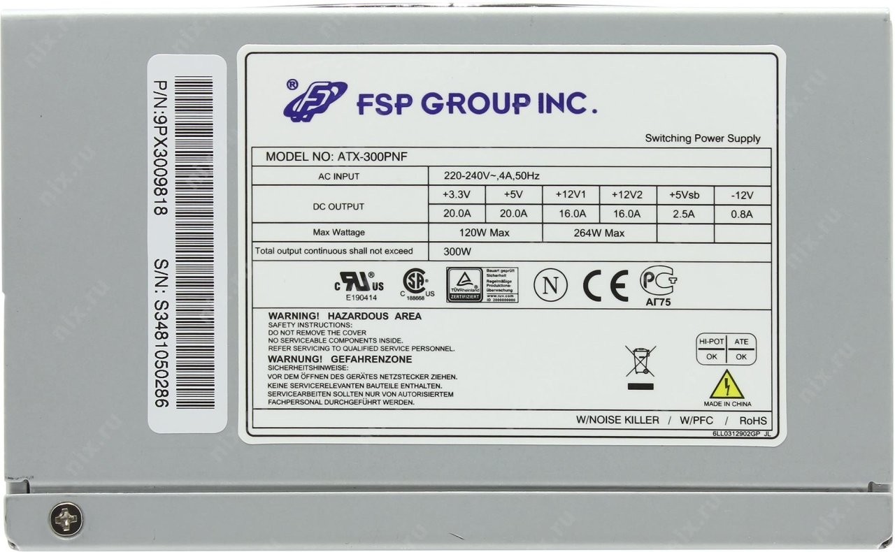 Схема fsp atx 400pnf